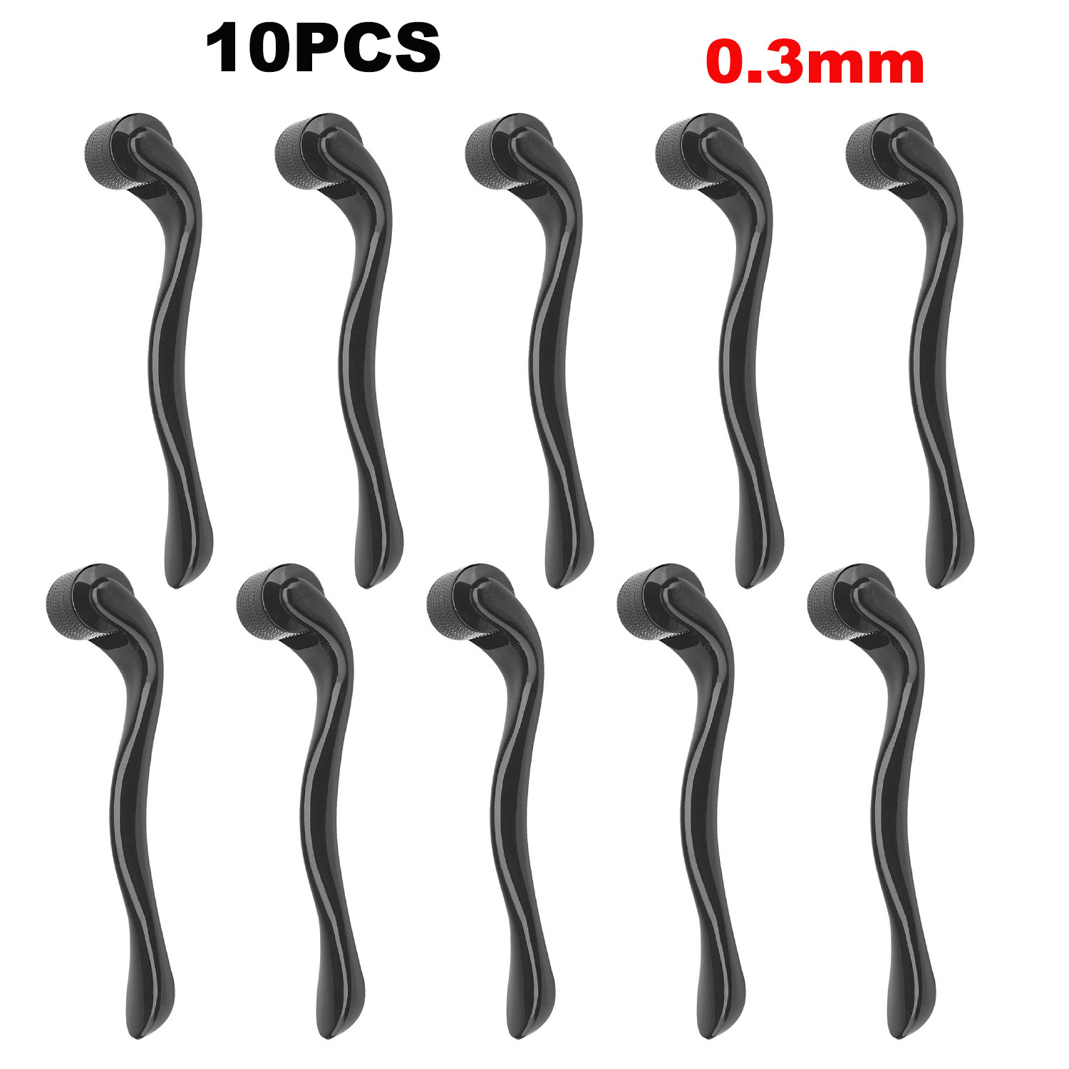 Derma Roller 0.25 - 2 PCS/5 PCS/10 PCS Volledige Zwarte