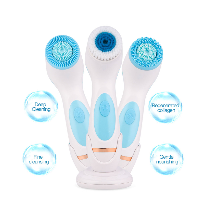 Dry Brush Body - Gezichtsreinigingsborstel Exfoliërende Spin Cleanser Waterdichte Peeling