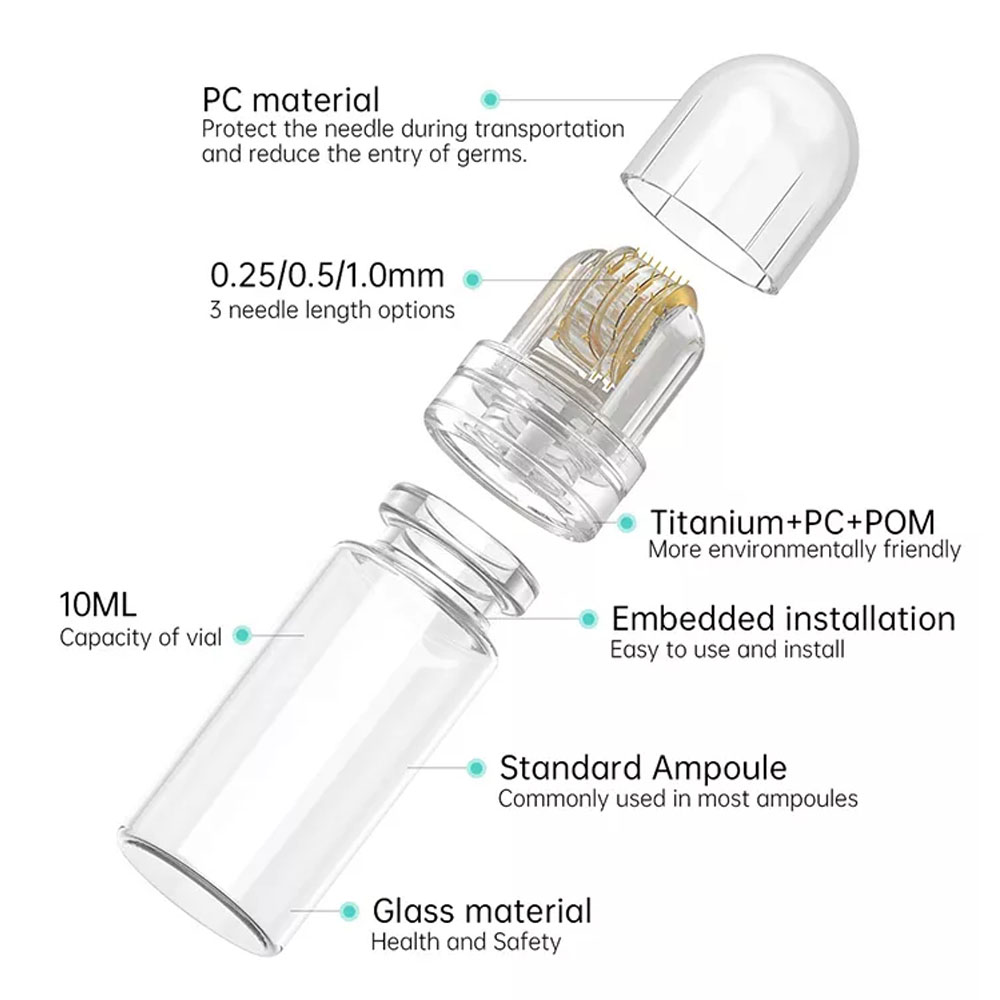 1PCS 64Pins Titanium Micro Naa - Derma Roller 0.25 recensie en prijs